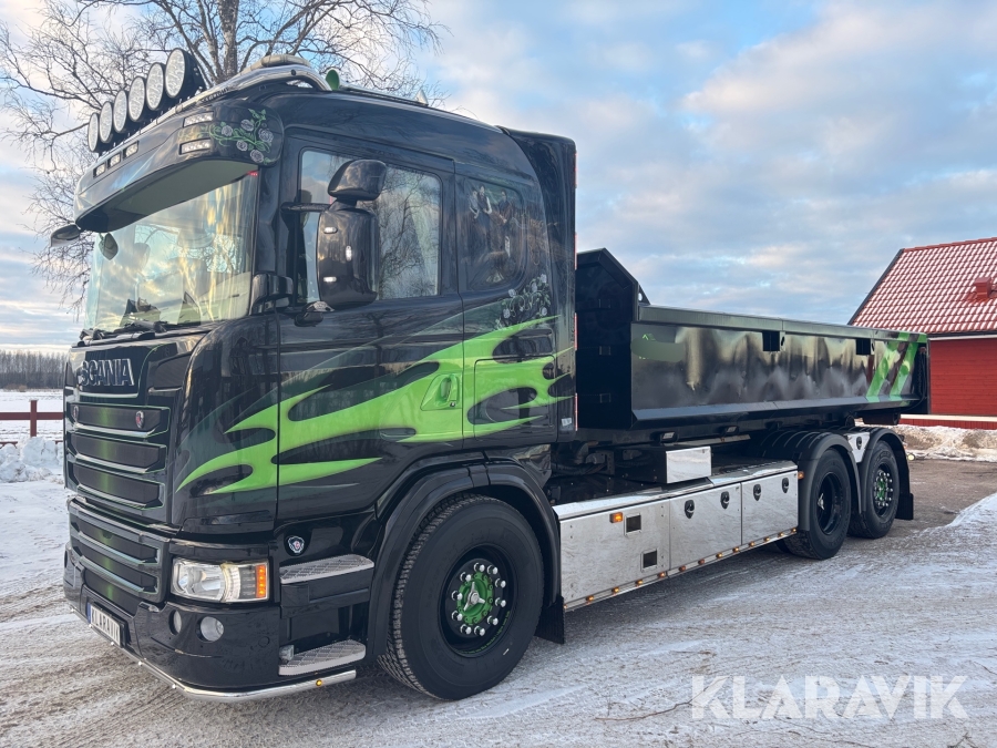 Lastväxlare Scania G450 6x2 med  schaktflak