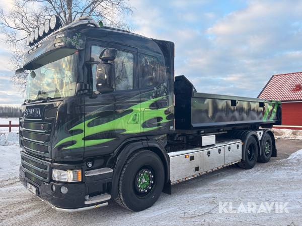 Lastväxlare Scania G450 6x2 med  schaktflak