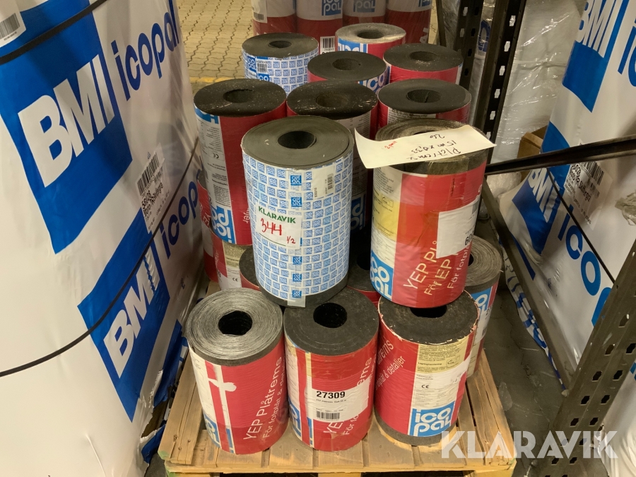 Plåtrems Icopal YEP 2500 15x0,33 meter. ca 80 rullar