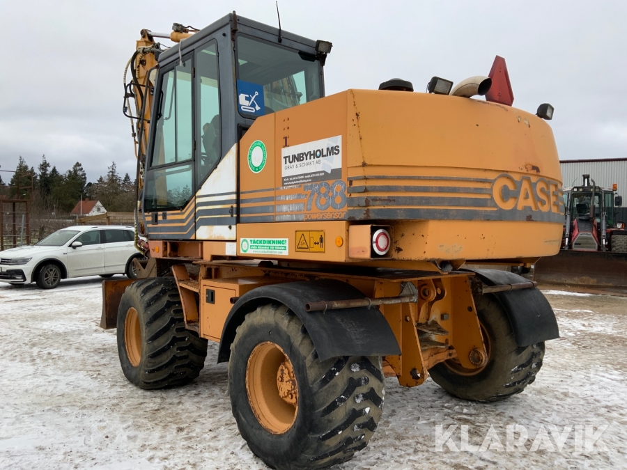 Hjulgrävmaskin Case Poclain 788 med tiltrotator