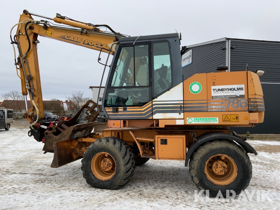Hjulgrävmaskin Case Poclain 788 med tiltrotator