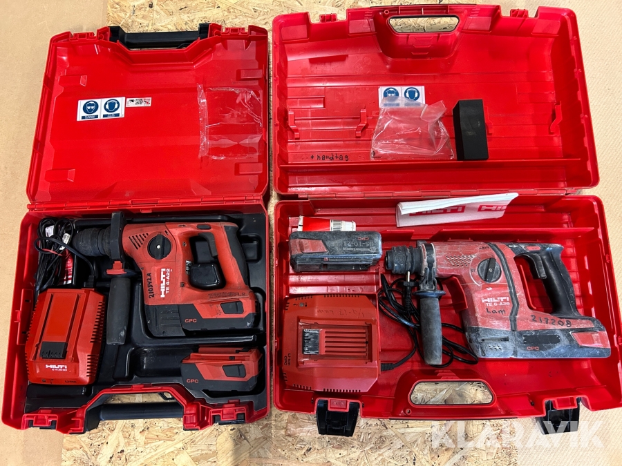 Kombihammare 1 st, Borrhammare 1 st Hilti TE 6A36 04 / TE 4-A22