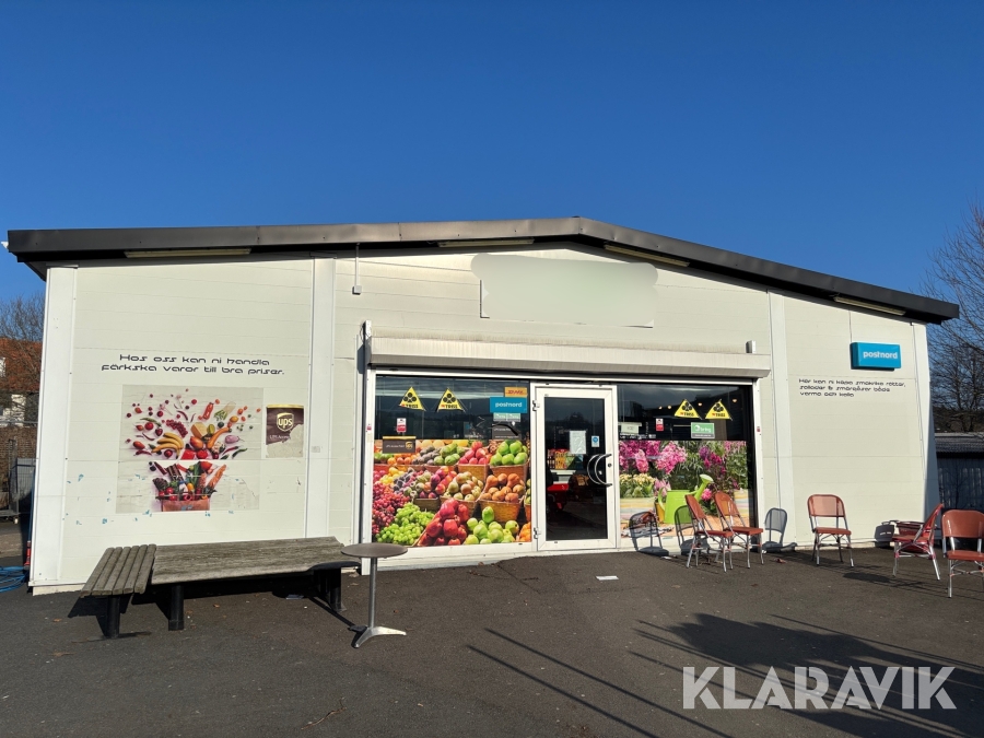 Butikslokal / modul 96kvm LLENTAB 11,9 x 8,1m