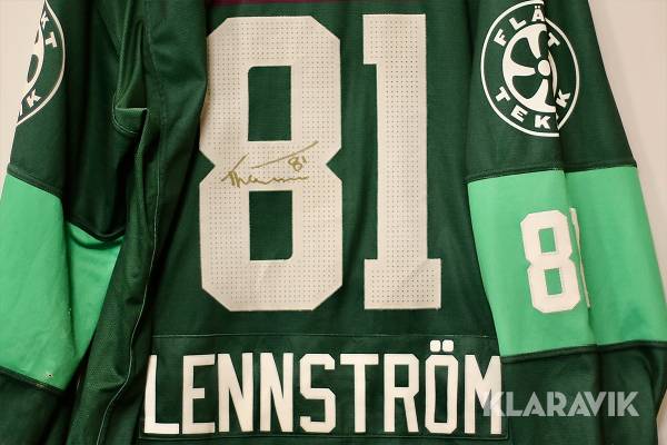 Theodor Lennström #81 i Färjestad BK - använd matchtröja 2022/23