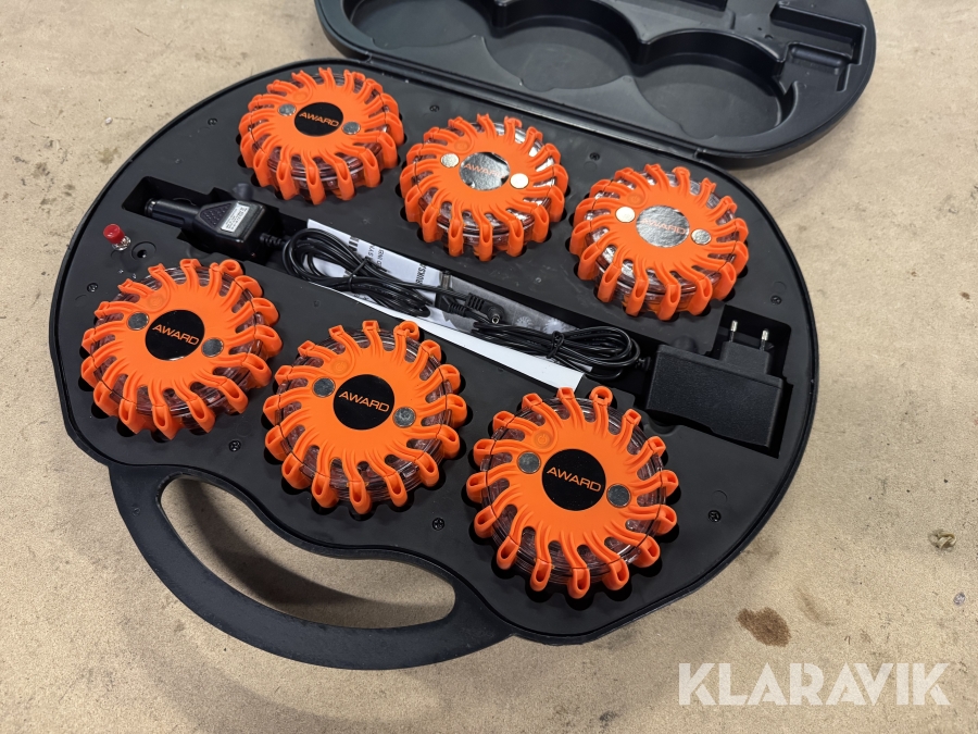 Varningspuckar LED laddbara