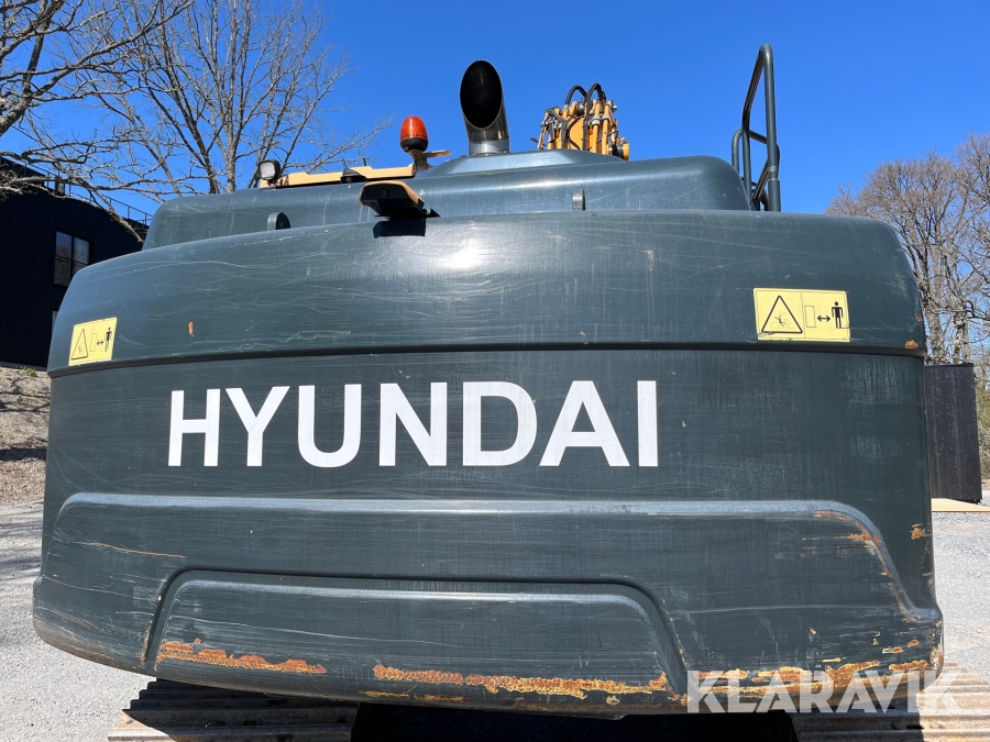 Grävmaskin Hyundai HX 140L med rototilt