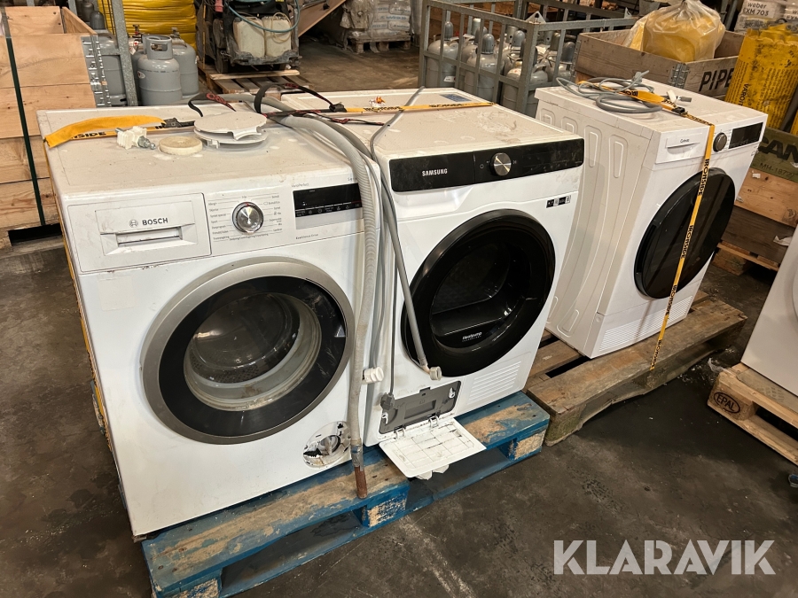 Tvättmaskiner & torktumlare Samsung, Cylinda & Bosch