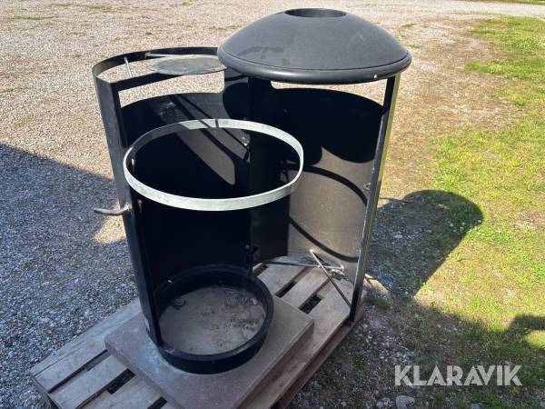 Soptunna Vestre Öppningsbar sida inkl askkopp