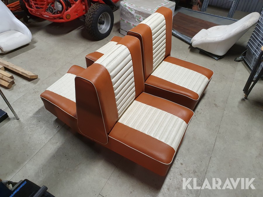Säten till båt Dubbelsäten 2 st