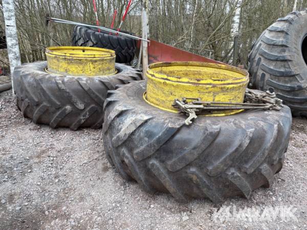 Dubbelmontage Michelin 710/70R42 2st