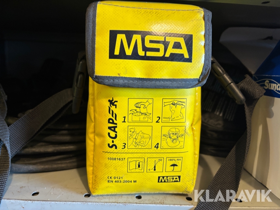 Brandevakueringshuva MSA/Sundström/Dräger 20st