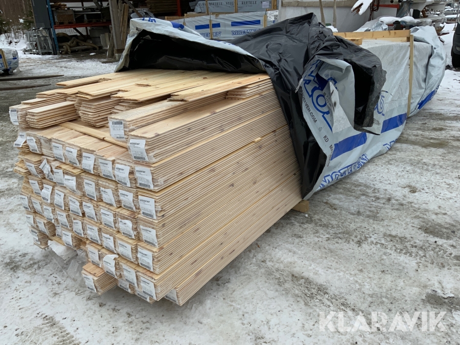 Furupanel Moelven 223m2, Vitvax