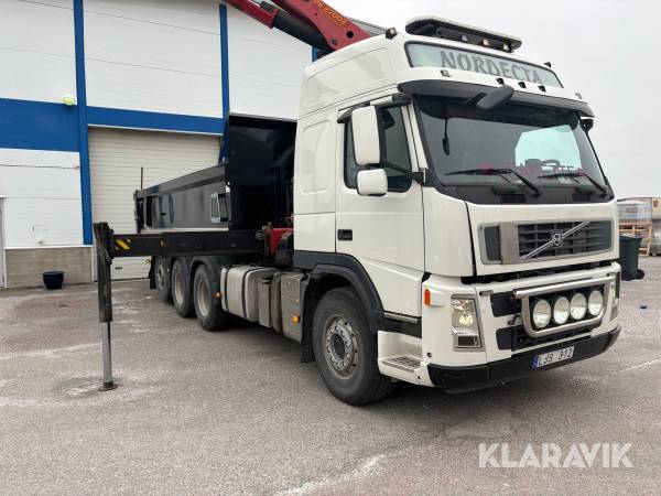 Lastväxlare med kran och tipp Volvo FM 440 ny dumperkorg