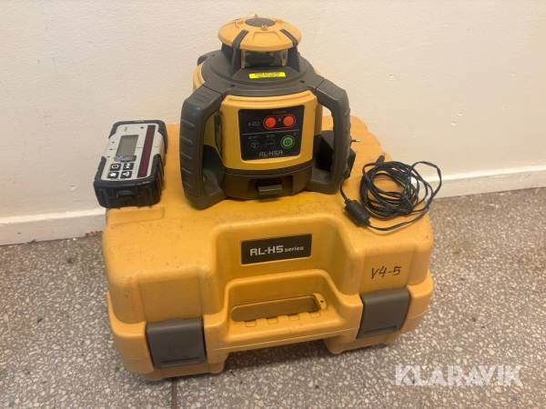 Planlaser Topcon RL-H5A inkl mottagare och laddare