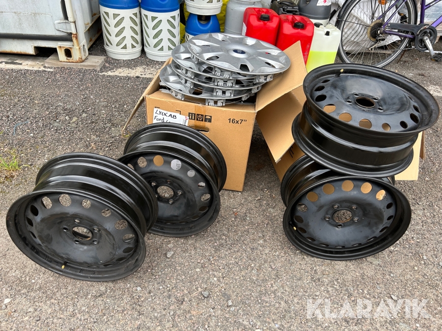 Plåtfälgar Ford 6 1/2 Jx16H2 ET50