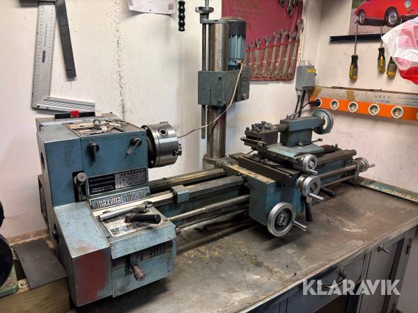 Metallsvarv med fräs EMCO Maximat v10 och tillbehör