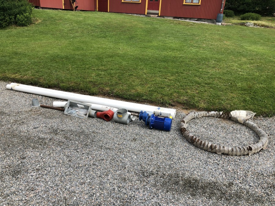 Flexiskruv för pellets (oanvänd)