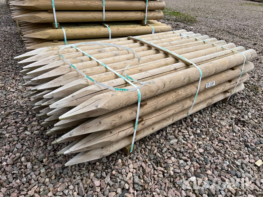 Stängselstolp Fyrås Trä 12x220cm 36st