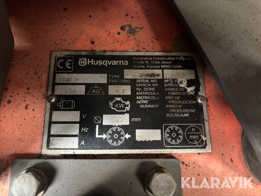 Golvsåg Husqvarna FS413