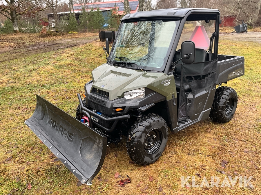 UTV Polaris Ranger XP 570 4x4, EFI, inklusive plogblad