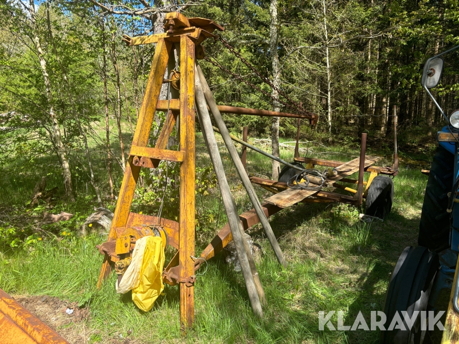 Skogsvagn med vajerkran Star