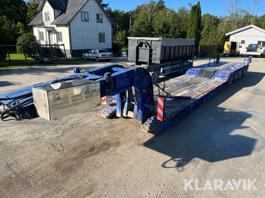 Maskintrailer Hafo  H53-4-PNKSSEO 4-axlad med stora kingpin