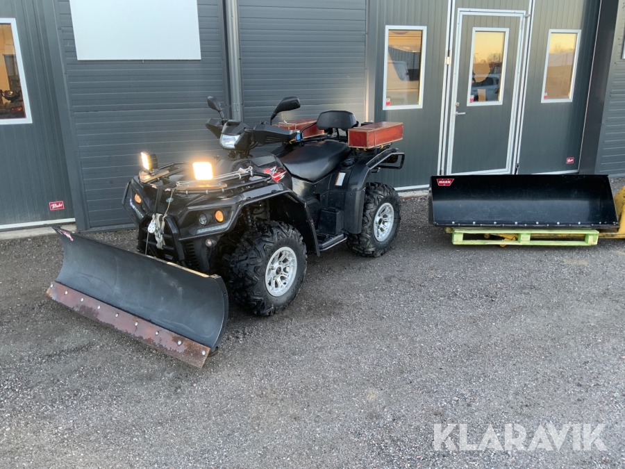 Fyrhjuling Linhai 700 AWD med snöplog