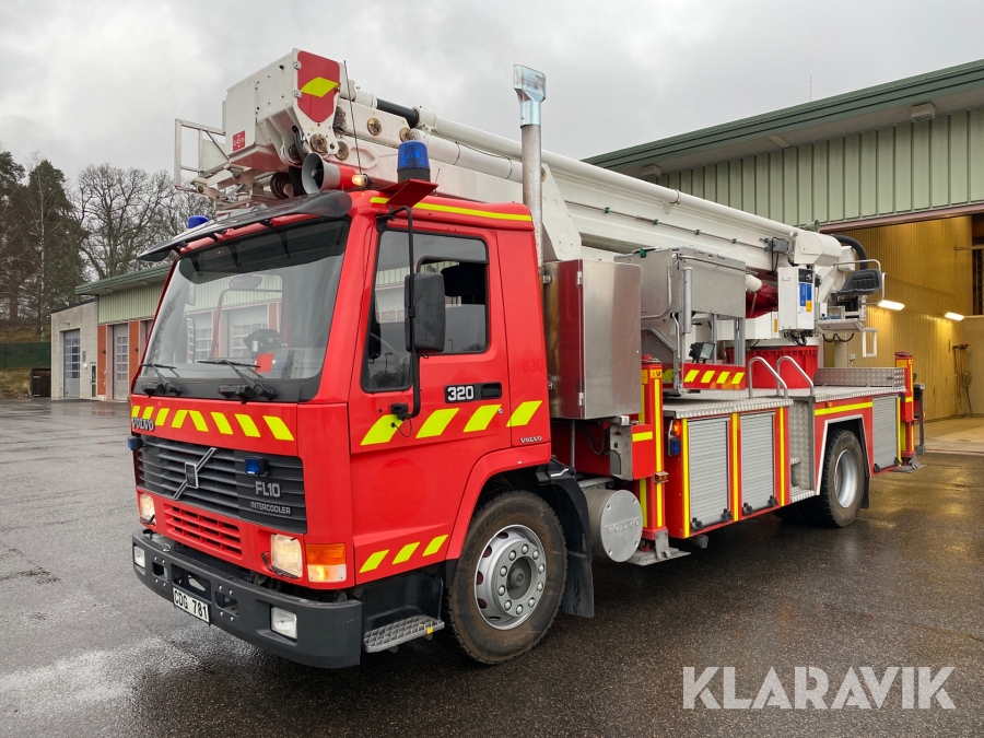 Brandbil Volvo FL10 hävare Bronto 27m 