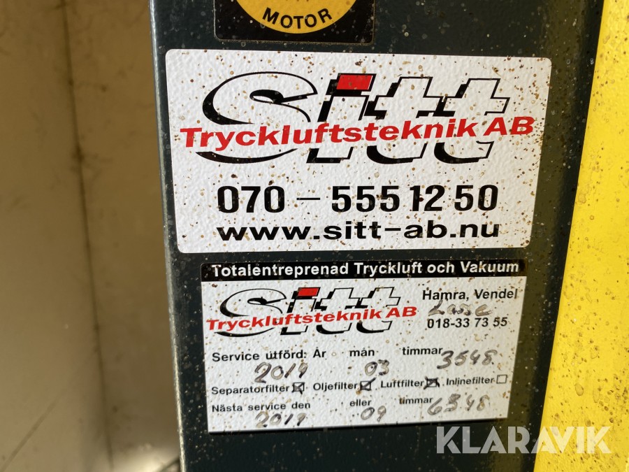 Skruvkompressor Kaeser SX4 8 bar