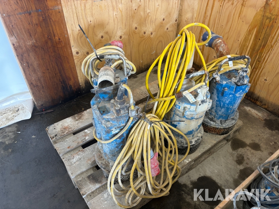 Dränkpumpar 4 st Tsurumi Pump KTV3 - 55