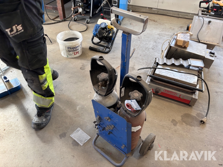 Svetsvagn med 2 tuber