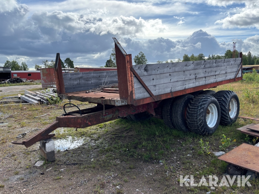 Tippkärra 2-axlad med trippelmontage