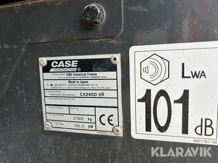Grävmaskin Case CX245D SR