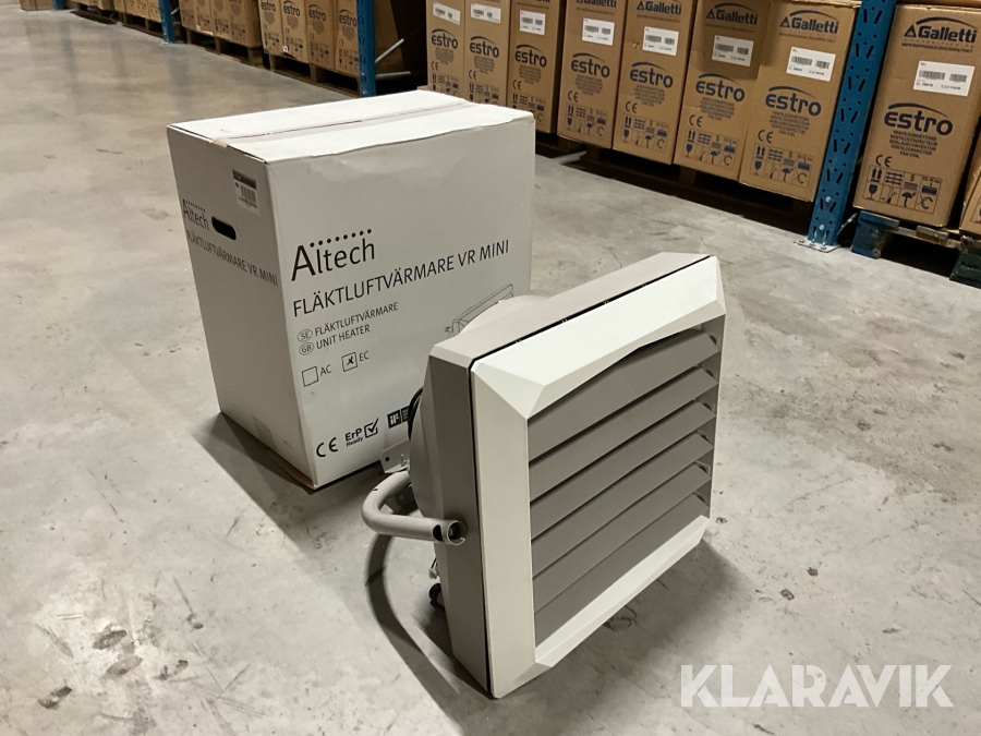 Fläktluftvärmare/Aerotemper Altech VR MINI EC