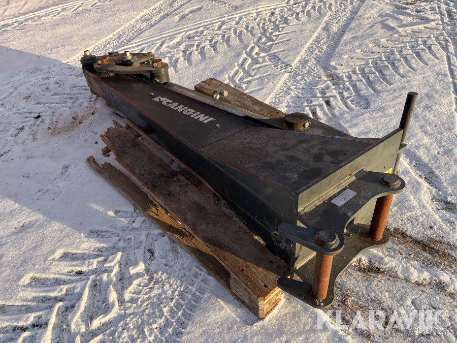 Förlängningsarm till grävmaskin Cangini med S40/S40 fäste