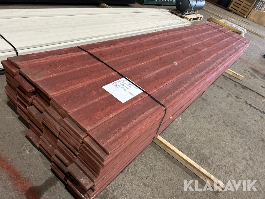 Ytterpanel 22x170 rödgrund