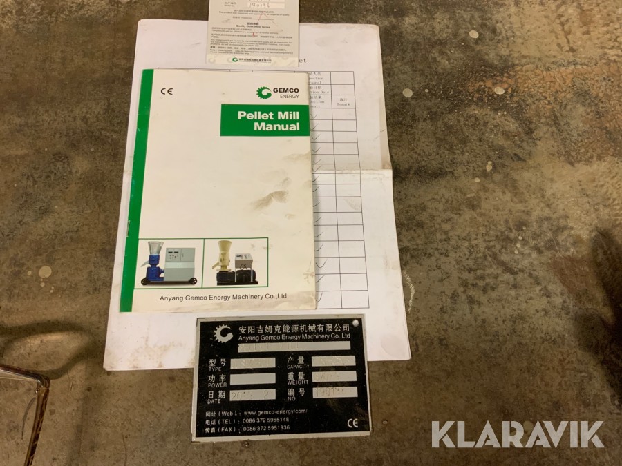 Pelletspress Gemco Energy ZLSP260P