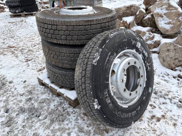 Dubbade lastbilshjul Michelin/Windpower 315/80R22,5 4 st 