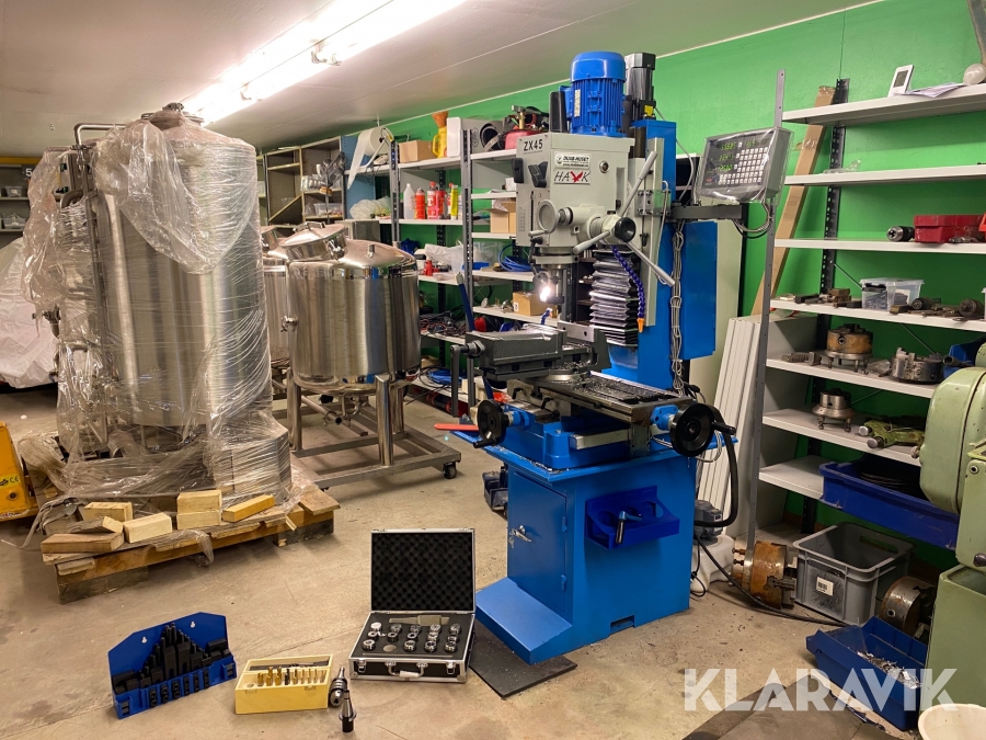 Pelarborr med fräs ZX45 digital