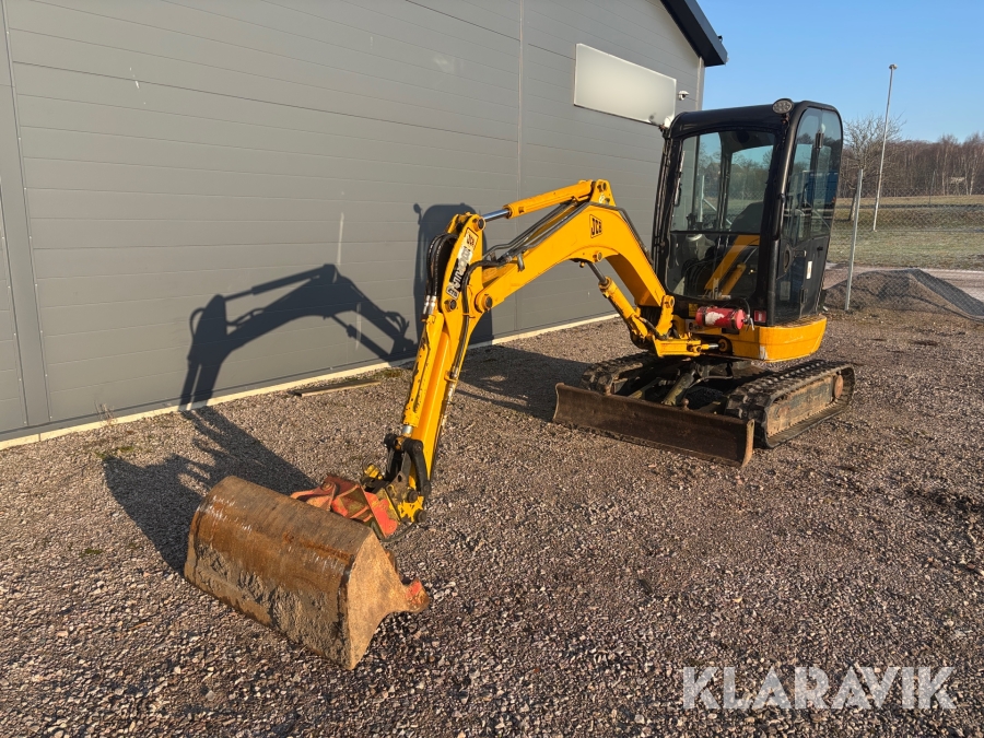 Grävmaskin JCB 8025 ZTS - Med 3 redskap