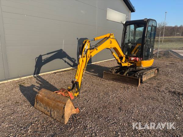 Grävmaskin JCB 8025 ZTS - Med 3 redskap