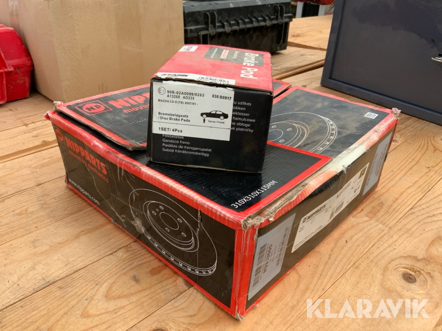 Bromsskivor 2st Nipparts N3303090 310x310x115 med bromsbelägg