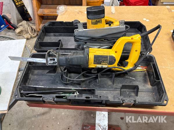 Tigersåg samt cirkelsåg Dewalt DW303/DW351