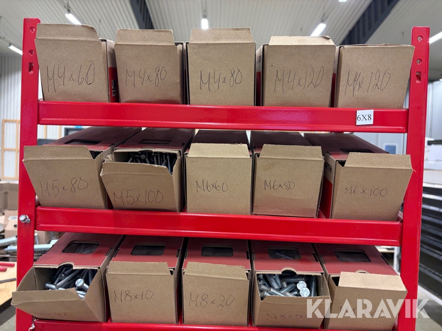 Skruvställ med skruv Würth