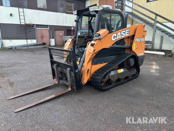 Kompaktlastare Case TR270 High Flow med redskap