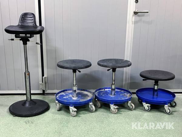 Verkstadspallar på hjul AJ-produkter Midi 210603 - 4st