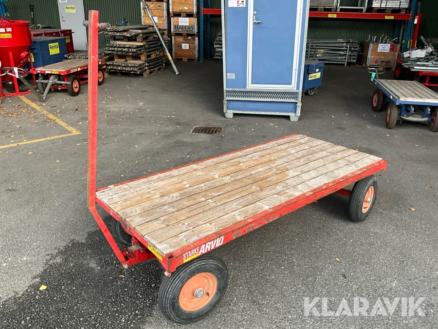 Transportvagn 4-hjulsstyrd Starke Arvid