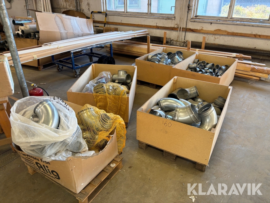 Parti med ventilationsdelar