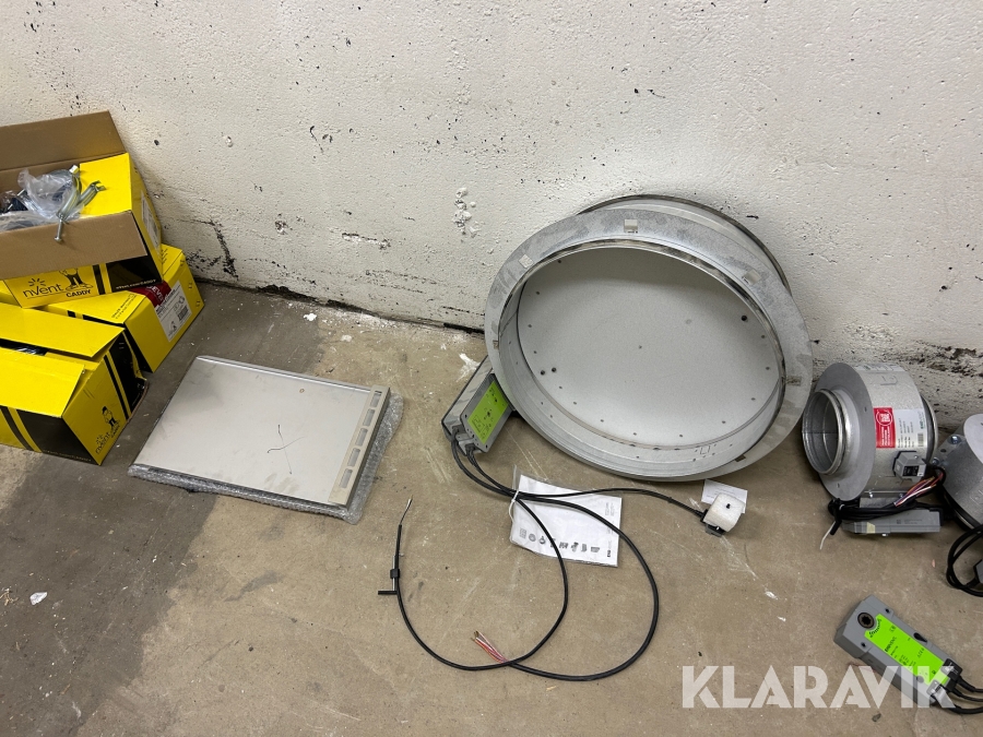 Diverse ventilationsdelar