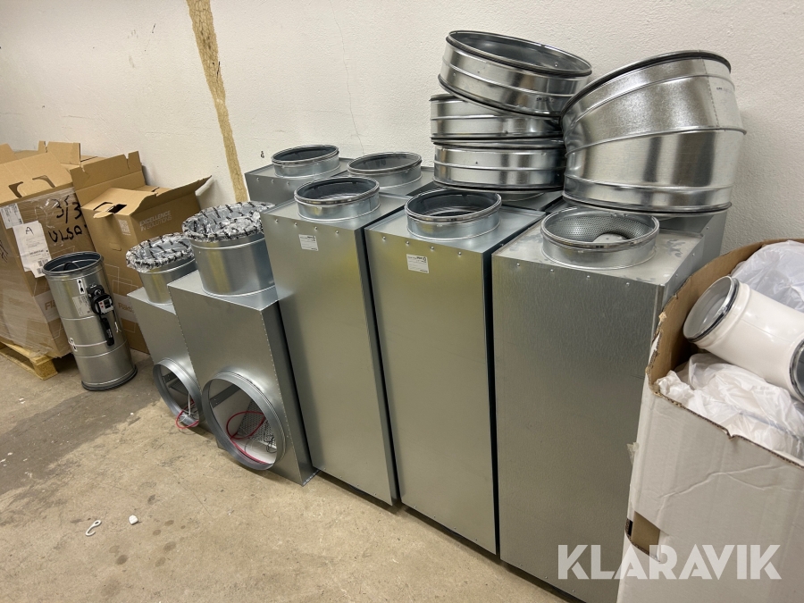 Diverse ventilationsdelar